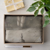 Victorian Winter Fairy Dusty Blue Dress Decoupage Tissuepapier (Geschenk)