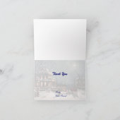 Victorian Winter Thank You Card Bedankkaart (Binnen)