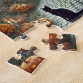 Victorian Witch Halloween Moonlit Haunted House Legpuzzel (Zijkant)