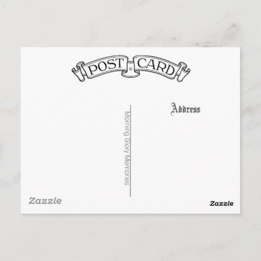 Victorian woman in with hopeful expression briefkaart (Achterkant)