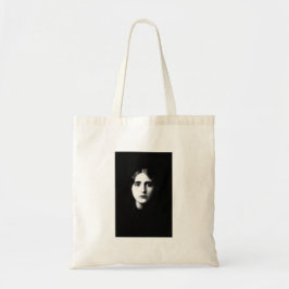 Victorian woman with haunting expression tote bag