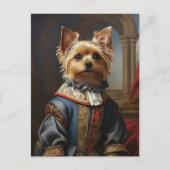 Victorian Yorkshire Terrier in Clothes Whimsical Briefkaart (Voorkant)