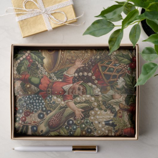Victorian Yuletide Abundance Wrapping Paper Tissuepapier (Geschenk)