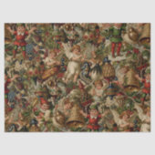 Victorian Yuletide Abundance Wrapping Paper Tissuepapier (Voorkant)