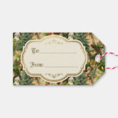Victorian Yuletide Splendor Cadeaulabel (Voorkant (Horizontaal))