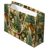 Victorian Yuletide Splendor Groot Cadeauzakje (Voorkant Gekanteld)