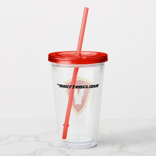 Victoriana Acryl Tumbler — De Shutterclique Acryl Drinkbeker (Achterkant)