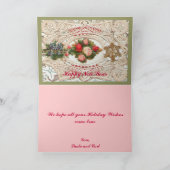 Victoriana Christmas Kaart (Binnen)