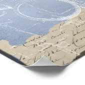 Victorianistische liefdesgedachten dromen vlinder  poster (Hoek)