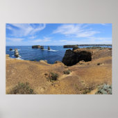 Victoria's Baai van Eilanden Kustpanorama Poster (Voorkant)
