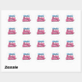 Victoria's Baby shower Ronde Sticker (Vel)