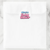 Victoria's Baby shower Ronde Sticker (Tas)