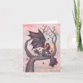 Victoria's Boom Gotische Herfst Sprookje Kunst Kaart (Voorkant)