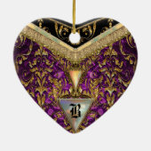 Victoria's Marshwell Monogram Keramisch Ornament (Achterkant)