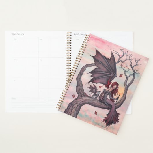 Victoria's Tree Gothic Fairy met Cat Fantasy Art Planner (Display)