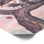 Victoria's Tree Gothic Herfst Fairy Art Poster (Hoek)