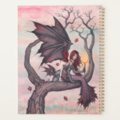 Victoria's Tree Gotische Fee met Kat Fantasie Kuns Planner (Achterkant)