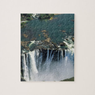 Victoriawaterval, grens tussen Zambia en Zimbabwe. Legpuzzel
