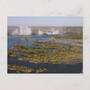 Victoriawaterval, Zambezirivier, Zambia - Zimbabwe Briefkaart