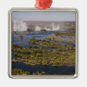 Victoriawaterval, Zambezirivier, Zambia - Zimbabwe Metalen Ornament