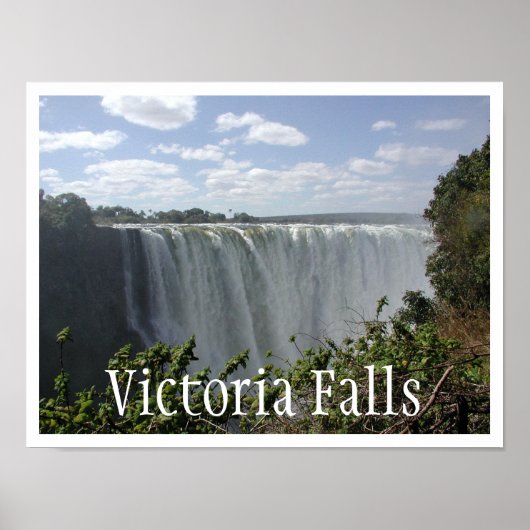 Victoriawaterval, Zambia, Zimbabwe Poster (Voorkant)