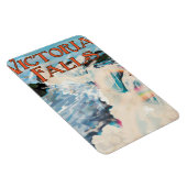 Victoriawatervallen vintage reisposter magneet (Rechterzijde)