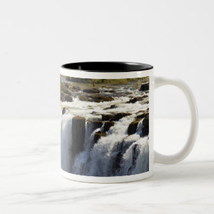 Victoriawatervallen, Zambezirivier, Zambia. 2 Tweekleurige Koffiemok