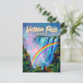 Victoriawatervallen Zimbabwe Briefkaart (Staand voorkant)