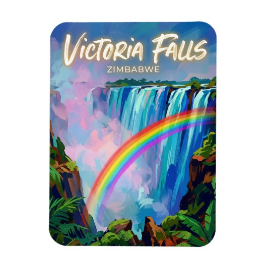 Victoriawatervallen Zimbabwe Magneet (Verticaal)