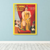 Victorine, de mooie Parijse grote vrouw Canvas Afdruk (Insitu (Houten vloer))