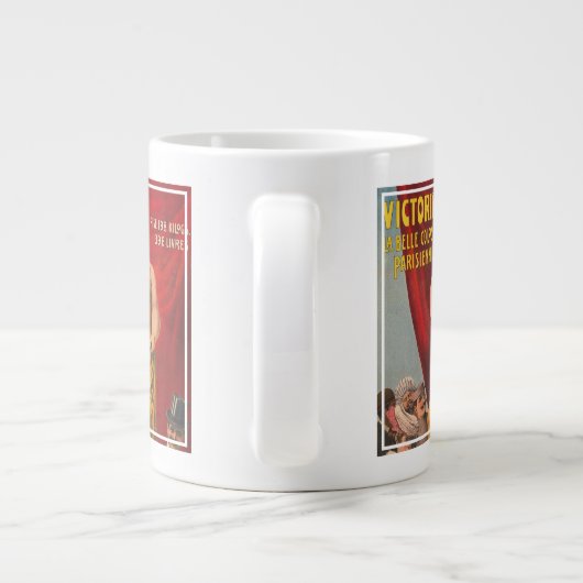 Victorine, de mooie Parijse grote vrouw Grote Koffiekop (Achterkant)