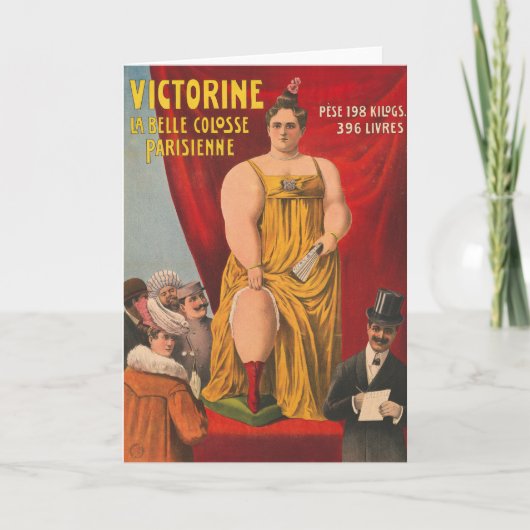 Victorine, de mooie Parijse grote vrouw Kaart (Voorkant)