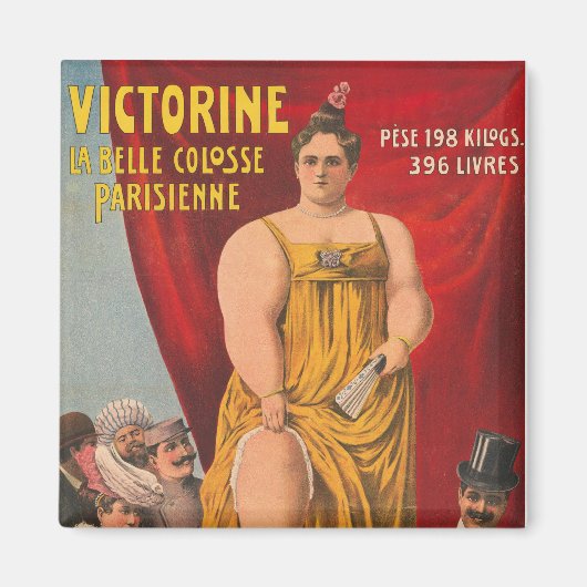 Victorine, de mooie Parijse grote vrouw Magneet (Voorkant)