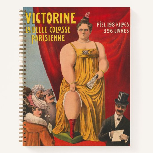 Victorine, de mooie Parijse grote vrouw Notitieboek (Voorkant)