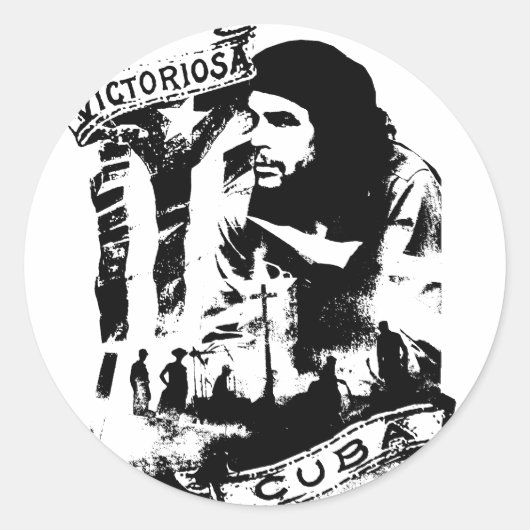 Victoriosa Cuba Ronde Sticker (Voorkant)