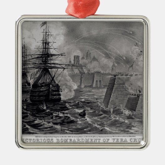 Victorious Bombardment van Vera Cruz Metalen Ornament (Voorkant)