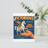 Victorious Brand Louisiana Sweet Potates  Briefkaart (Staand voorkant)