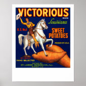 Victorious Brand Louisiana zoete aardappelen Poster (Voorkant)