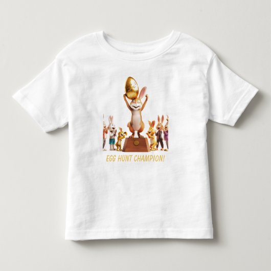 Victorious Bunny Egg Hunt Champion Kinder Shirts (Voorkant)
