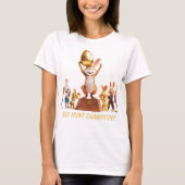 Victorious Bunny Egg Hunt Champion T-shirt (Voorkant)