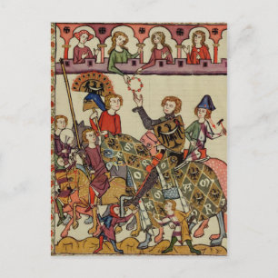 Victorious Knight, 14e eeuw Briefkaart