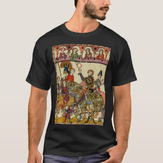 Victorious Knight, 14e eeuw middeleeuwse kunst T-shirt