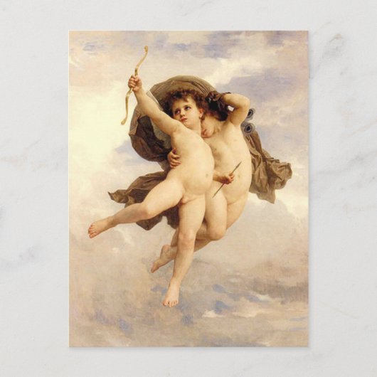 Victorious Love van Bouguereau Briefkaart (Voorkant)