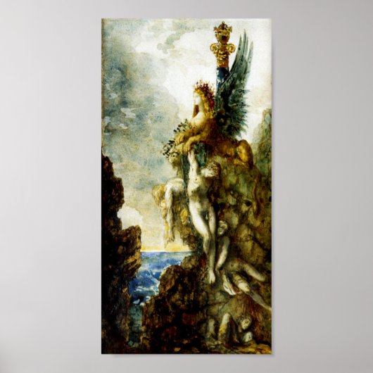 Victorious Sphinx van Gustave Moreau Poster (Voorkant)