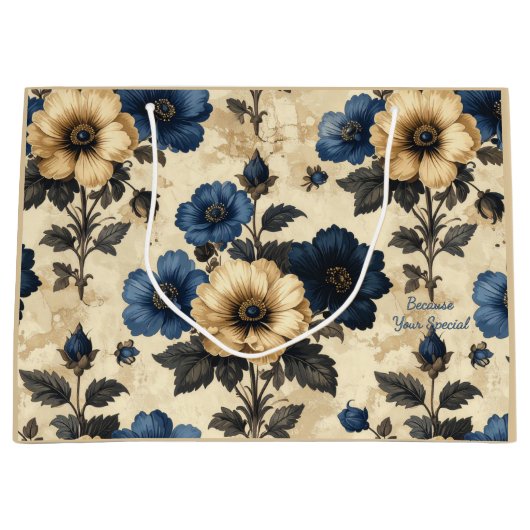Victorische bloemen cadeautas (Voorkant)