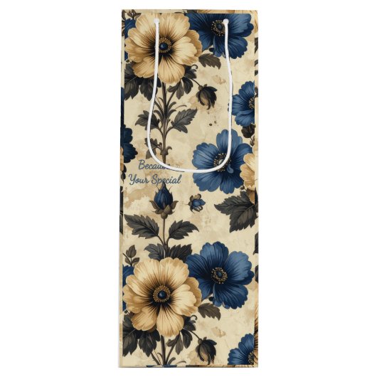 Victorische bloemen cadeautas (Voorkant)
