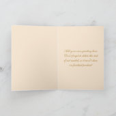 Victorische Dame Vintage Bloemen Moederdag Kaart (Binnen)