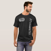 Victorville California 760 Area Code  Retro T-shirt (Voorkant volledig)