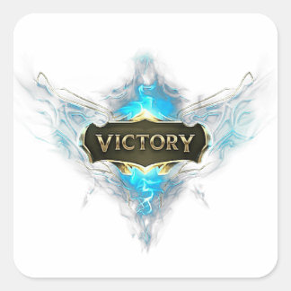 Victory - A Symbol of Triumph and Achievement Vierkante Sticker
