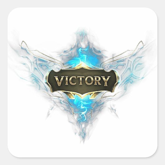 Victory - A Symbol of Triumph and Achievement Vierkante Sticker (Voorkant)